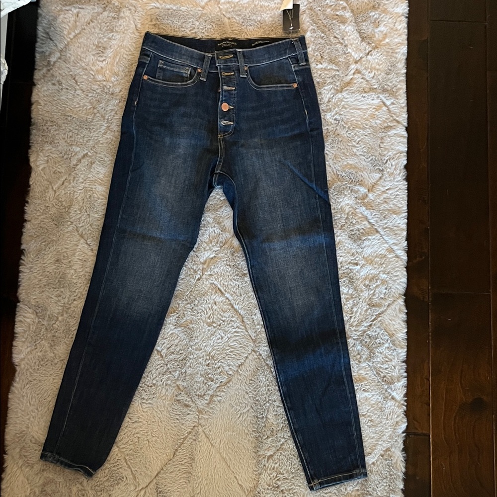 Banana Republic High Rise Dark Blue Jeans